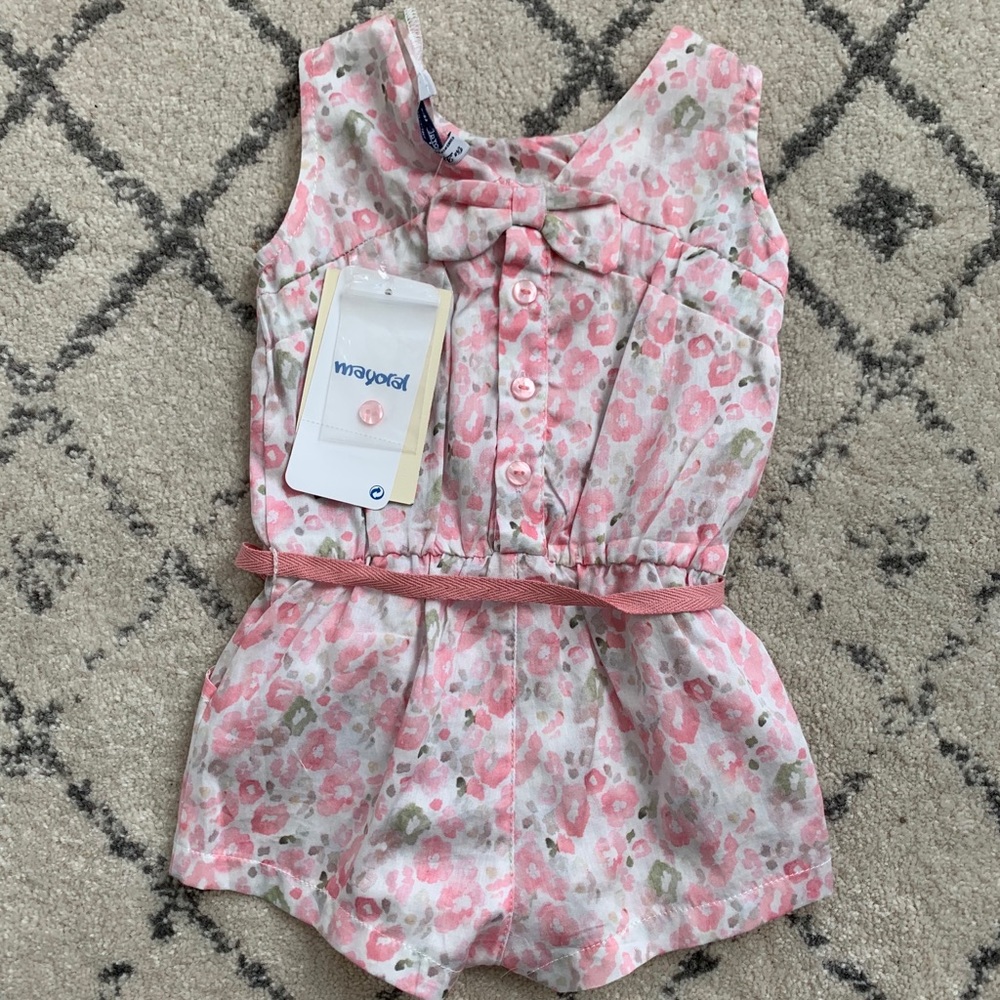 Mayoral baby girl romper 6m